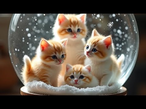 snow globe cat#ai #cat #cute #tiktok #pets #movie #チャンネル登録お願いします