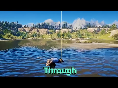 ARTHUR MORGAN'S WILDEST STUNT: VOMITING WHILE JUMPING OFF A BRIDGE IN RED DEAD REDEMPTION 2