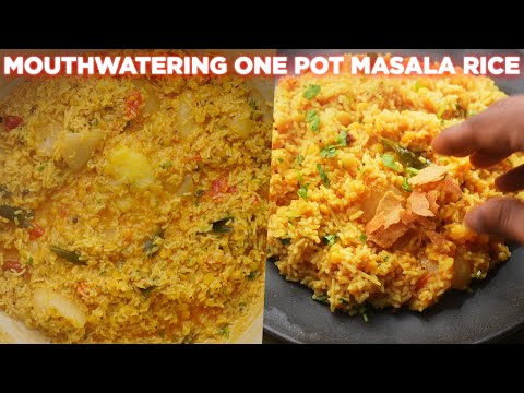 Mouthwatering One Pot Masala Rice Recipe | Rasam Rice