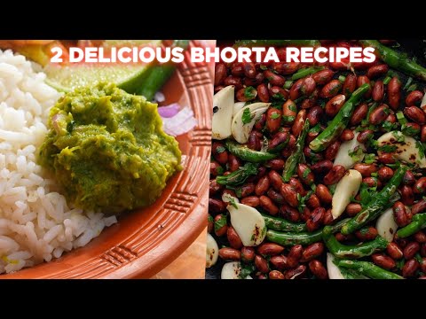 2 Delicious Bhorta Recipes | Bangladeshi Coriander Bhorta Recipe