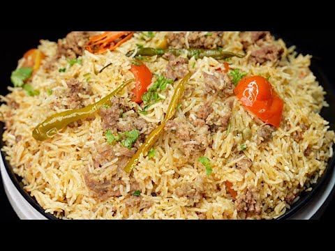 Yeh Hai Asli LUCKNOWI TAHARI | Mutton Keema Tahari | Buss Dekhte Hi Muh May Pani Ajaye