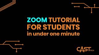 Student Friendly Zoom Tutorial