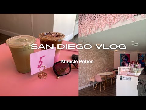 Is Miracle Potion in San Diego Worth it??? San Diego VLOG || Café, Farmers Market, Beach, etc.