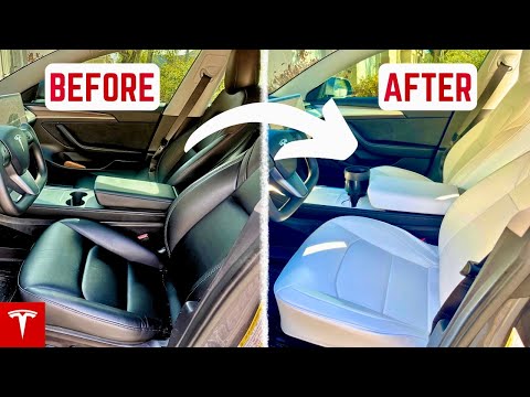 We Changed Our TESLA Interior to WHITE for $389