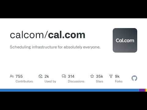 GitHub - calcom/cal.com: Scheduling infrastructure for absolutely everyone.