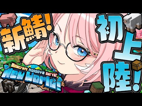 【 Minecraft 】新ホロ鯖初上陸！！フブさんと作りたいものがあるのでまずは装備整えるぞ！！！【鷹嶺ルイ/ホロライブ】