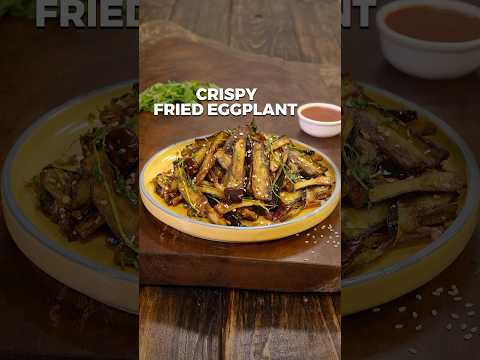 Crispy Fried Eggplant | Eggplant Recipe | Chinese Stir Fried Eggplant #shorts #friedeggplant