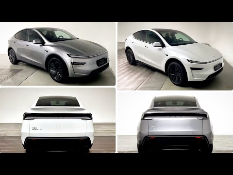 2025 Tesla Model Y Juniper | Official Quick Silver and Pearl White Color | Real Life Design