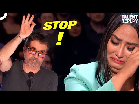 Simon Cowell Interrupts a Powerful Audition! | America's Got Talent