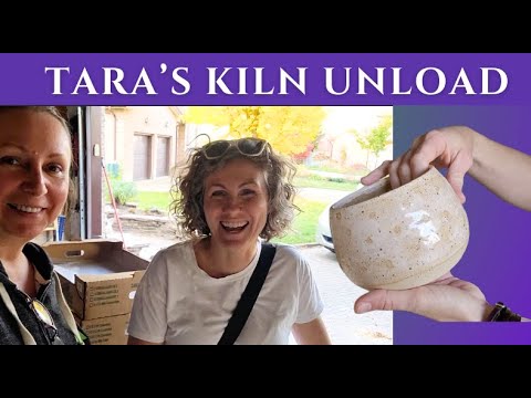 Tara's kiln unloading