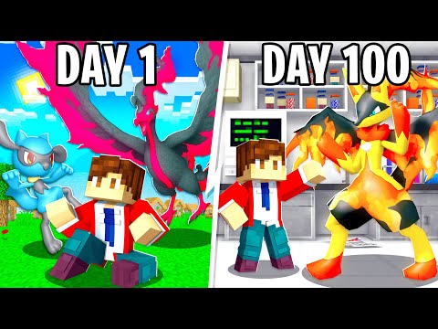 I Spent 100 DAYS in FUSION ONLY Minecraft PIXELMON!