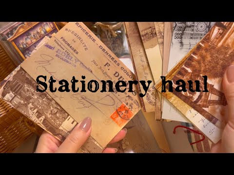 【stationery haul】新しいコラージュ素材の開封｜Unboxing new collage material