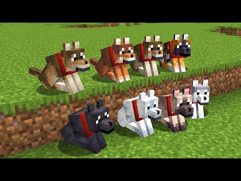 so 8 new dogs were just added into minecraft