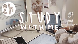 2h ✨STUDY WITH ME✨ with aesthetic lofi music