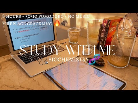 Study with me for my *FINAL* BIOCHEMISTRY exam | 8 hours - 50/10 pomodoro - no music