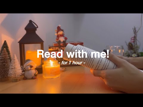 read with me 🌙 | 1 hour + fire cracking sounds | day 15/30