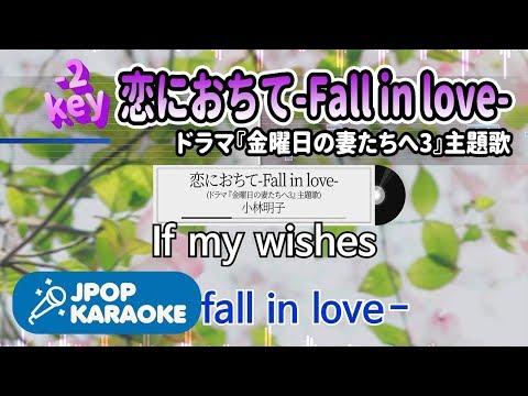 [歌詞・音程バーカラオケ/練習用] 小林明子 - 恋におちて-Fall in love-(ドラマ『金曜日の妻たちへ3』主題歌) 【原曲キー(-2)】 ♪ J-POP Karaoke