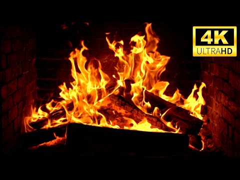 Crackling Fireplace with Cozy Fire Sounds- Ultimate 4K Screensaver Experience! Screensaver,Fogata 4K