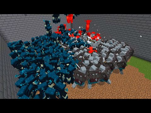 Warden vs Mutant Vandicator - Minecraft Mob Battle