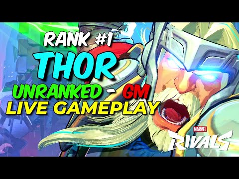 How the RANK 1 THOR Plays In DIAMOND! | Marvel Rivals Thor Live Gameplay & Tips