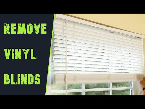 How To Remove Vinyl Blinds in 1 minute