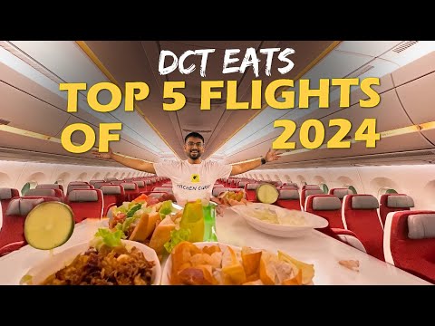 Top 5 Flight Food Reviews of 2024 On DCT EATS!! ✈️💛🤤