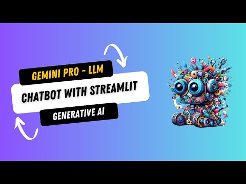 Building a LLM Chatbot using Google's Gemini Pro with Streamlit Python | Gen AI #geminipro #chatgpt