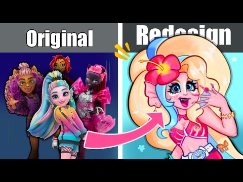 REDESIGNING G3 MONSTER HIGH! (Catty Noir, Lagoona Blue, and more!)