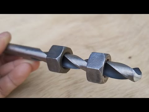 Sharp razor! Sharpen a drill bit in 10 seconds with this method