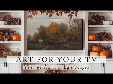 Vintage Autumn Landscapes Art For Your TV | Autumn TV Art | Fall TV Art | Vintage TV Art | 4K | 5Hrs