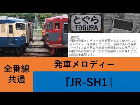 【接近表示器更新後】戸倉駅 接近放送 発車メロディー 『JR-SH1』