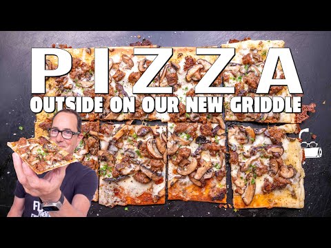 EPIC PIZZA ON OUR NEW GRIDDLE (+ ONE OF THE COOLEST THINGS WE'VE EVER DONE 🔥) | SAM THE COOKING GUY