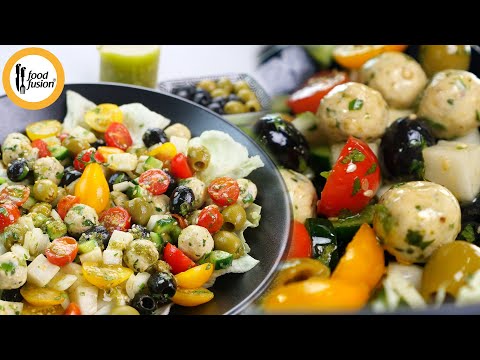 Chicken Kafta Salad with GM Salad Dressing - Ramadan Special Recipe By Food Fusion