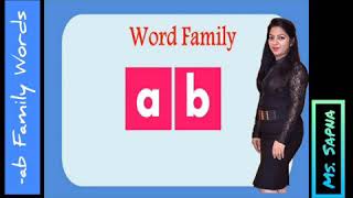 -ab Family Words / Easy Learning English / Online Study Resources