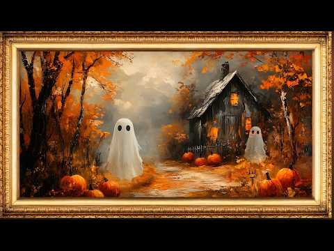 Haunting Autumn Ghost Art | Slideshow Art Framed Screensaver | Art for Your TV | 4K Halloween Decor