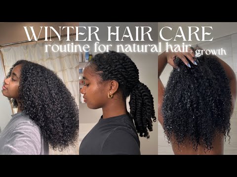 My 2025 Winter Hair Care Routine | For Hair Growth, Moisturized Curls, & Cold Weather Maintenance