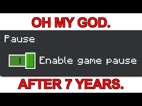 YOU CAN FINALLY PAUSE THE GAME IN MINECRAFT BEDROCK.