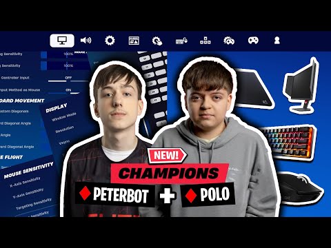 Peterbot & Polo NEW Fortnite Settings! (BEST DUO)