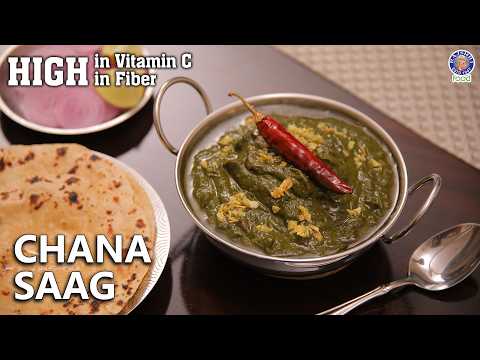 Rich in Nutrients Chana Saag | Authentic Chickpea Leaves Recipe | How To Make Saag | Chef Ruchi