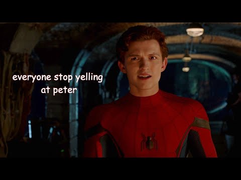 peter parker getting in trouble for 3 minutes straight