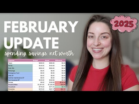 February 2025 Finance Update | How I Spent My Money, My Savings, My Net Worth, Annual Goals Update