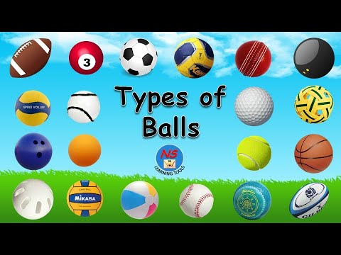 20 Types of Balls | Ball Vocabulary | Names of Sports Balls | Different Types of Balls | Ball Names