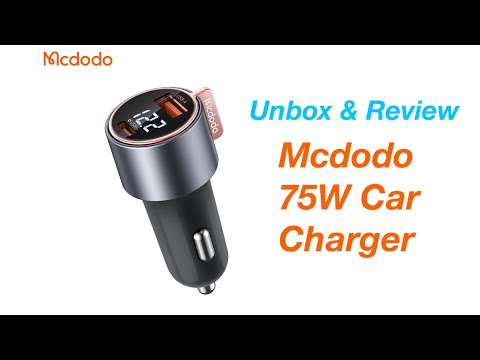 Unbox and Review McDodo 75W Car Charger - USB C and USB A