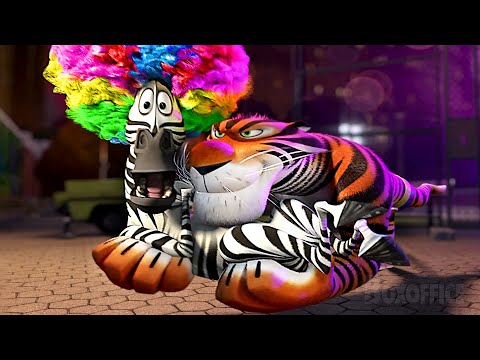 Saved by Afro Animals (that tiger is so fun!) | Madagascar 3 | CLIP