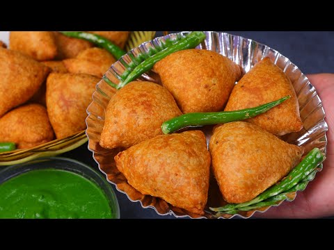 अब मिनिटो में बनायें ढेर सारे समोसे इस नई ट्रिक के साथCrispy Samosa Recipe With Perfect Tips &Tricks