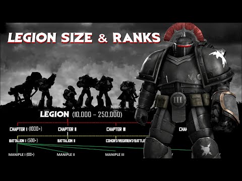 Great Crusade Space Marine Legions - Size, Ranks and Structure