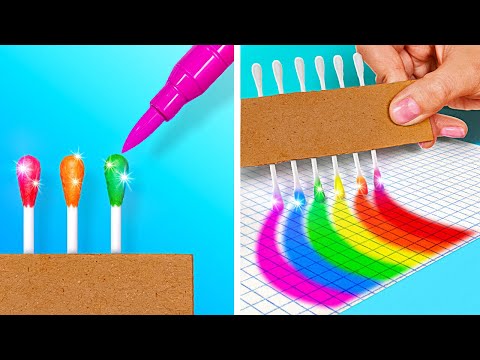 BRILLIANT DRAWING HACKS FOR BEGINNERS🎨 Paint Like a Pro! Easy Art Tips by 123 GO FOOD