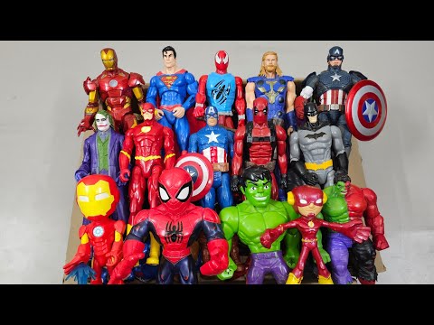 IRONMAN VS HULK VS SPIDERMAN VS CAPTAIN AMERICA VS SUPERMAN VS VENOM SUPERHERO AVENGERS UNBOXING