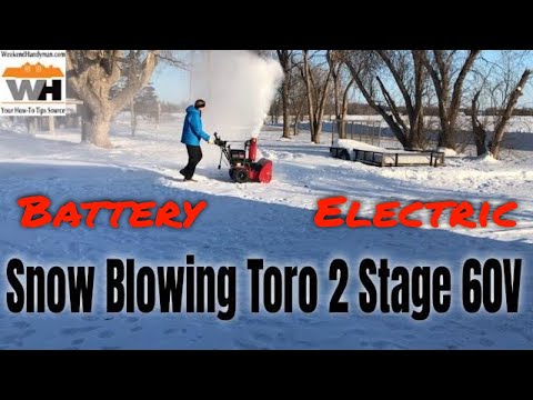 Snow Blowing In Real Life: Toro Power Max E26 2 Stage 60 Volt Battery Snow Thrower