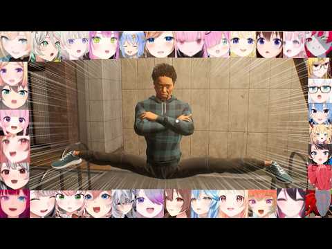 Hololive Girls Reaction To Baki Pose (I Am Part-Time Worker)